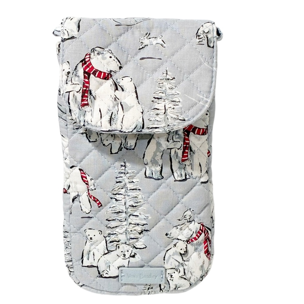 Vera Bradley‎ BEARY MERRY Carson Cellphone Crossbody Fabric Bag